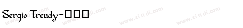 Sergio Trendy字体转换